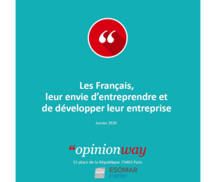 sondage Opinionway création d'entreprise bandeau