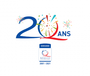 20 ans Normandie qualité tourisme logo