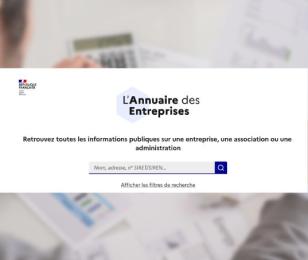 le moteur de recherche l'annuaire des entreprises